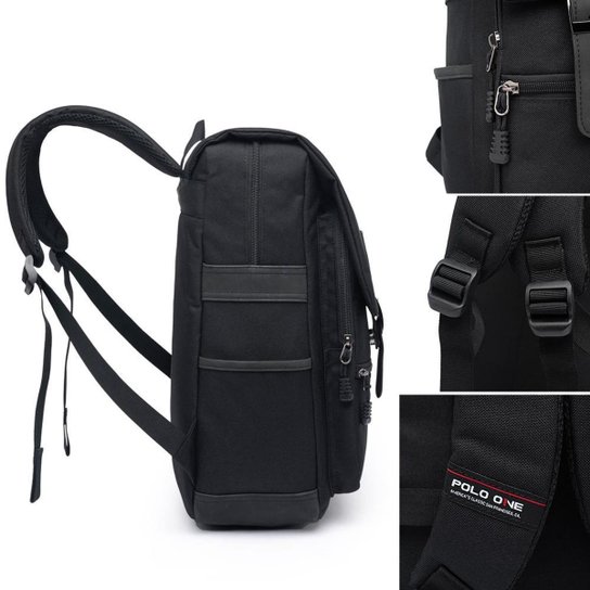 Mochila Polo One Reforçada Notebook Escolar Trabalho 13 litros