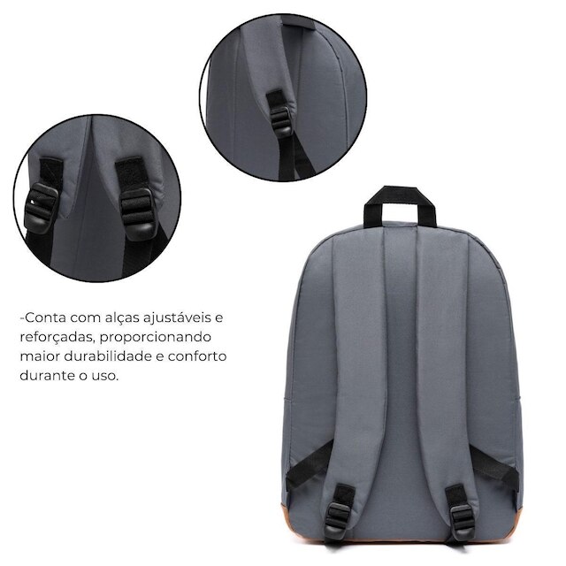 Mochila Polo One Resistente Faculdade Trabalho Escola 14 Litros