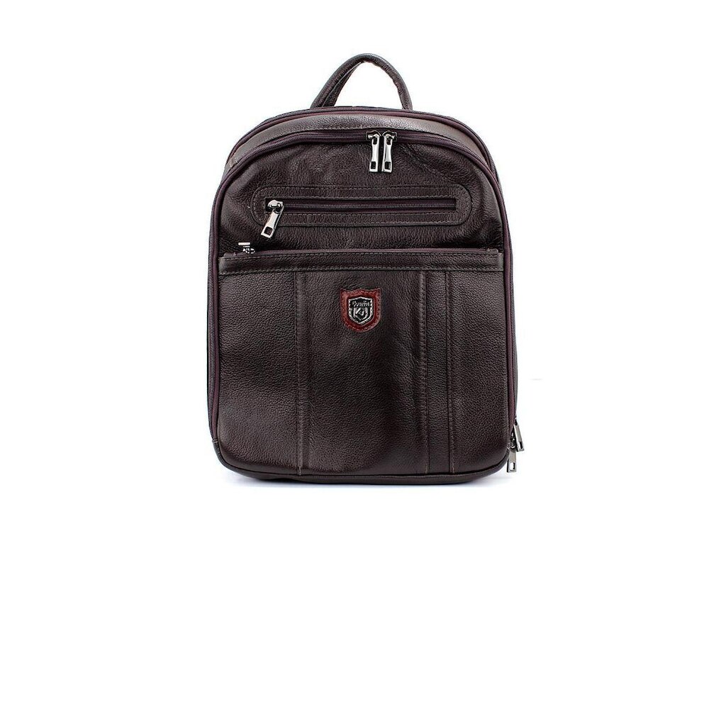 Mochila Porta Notebook Couribi Couro Cafe