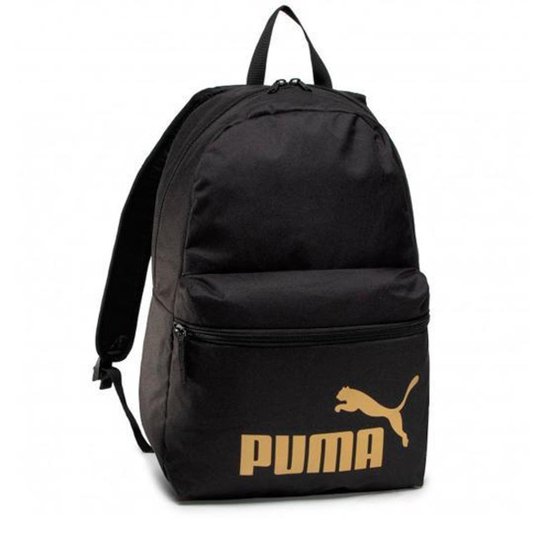 Mochila Puma Phase Backpack - Preto+Dourado Menor preço em Mochila Puma Phase Backpack - Preto+Dourado