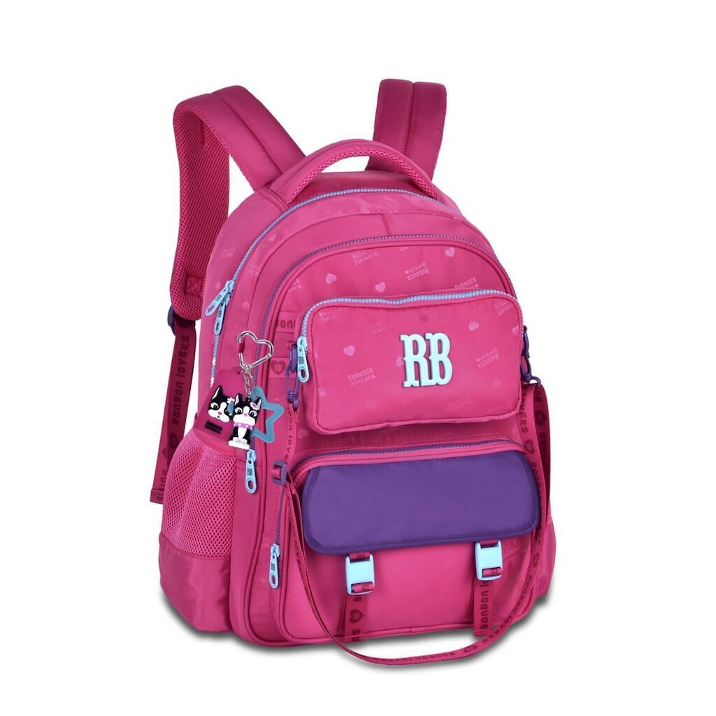 Mochila Rebecca Bonbon Moderna com Bolsinha Removível e Chaveiro