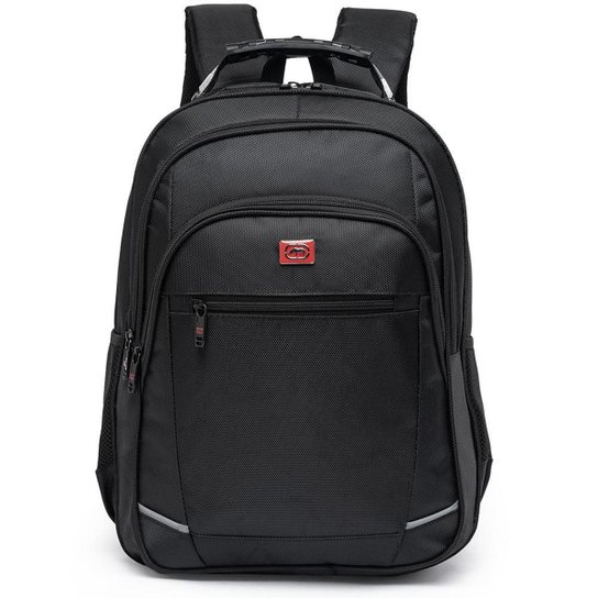 Mochila Reforçada Executiva Laptop Casual Masculina Espaçosa - Preto Menor preço em Mochila Reforçada Executiva Laptop Casual Masculina Espaçosa - Preto
