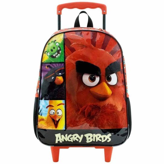 Mochila Rodinha Infantil Angry Birds Xeryus 8970 - Vermelho Menor preço em Mochila Rodinha Infantil Angry Birds Xeryus 8970 - Vermelho