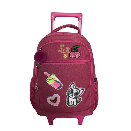 Mochila Rodinha Juvenil Lili July Ljc2U47 Gato Rosa Notebook - Rosa Menor preço em Mochila Rodinha Juvenil Lili July Ljc2U47 Gato Rosa Notebook - Rosa