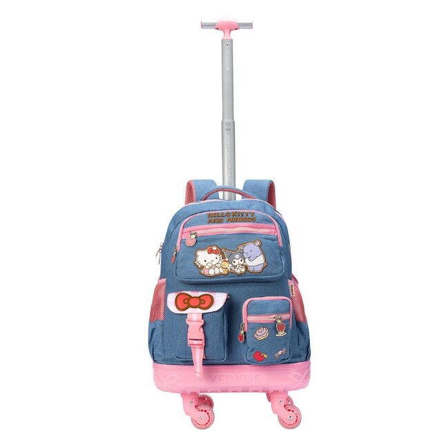 Mochila Rodinhas 360 Juvenil Hello Kitty Jeans Xeryus 20900 - Azul ...