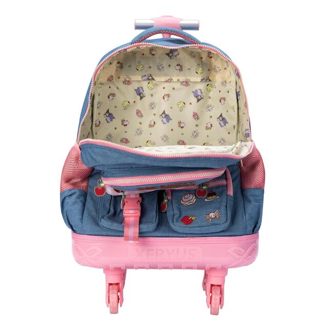 Mochila Rodinhas 360 Juvenil Hello Kitty Jeans Xeryus 20900 - Azul ...