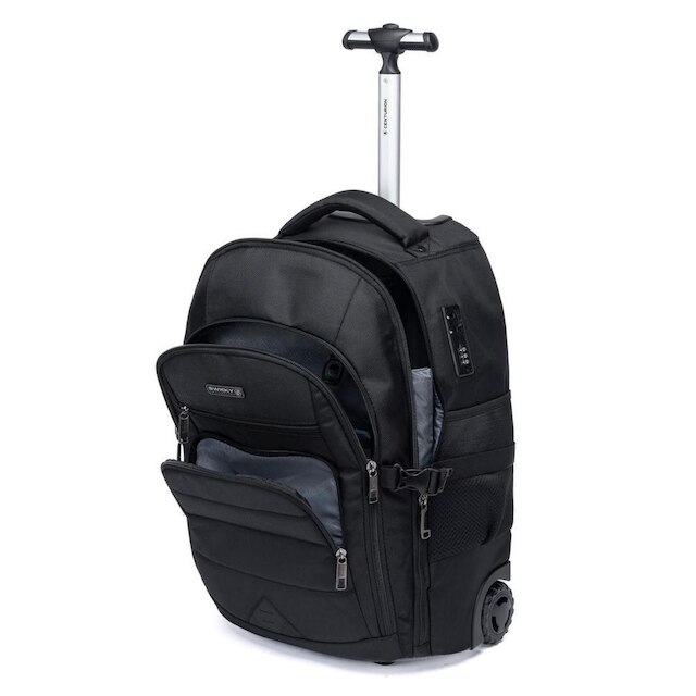Mochila Rodinhas Swicky Masculina Executiva Resistente Impermeável Trabalho
