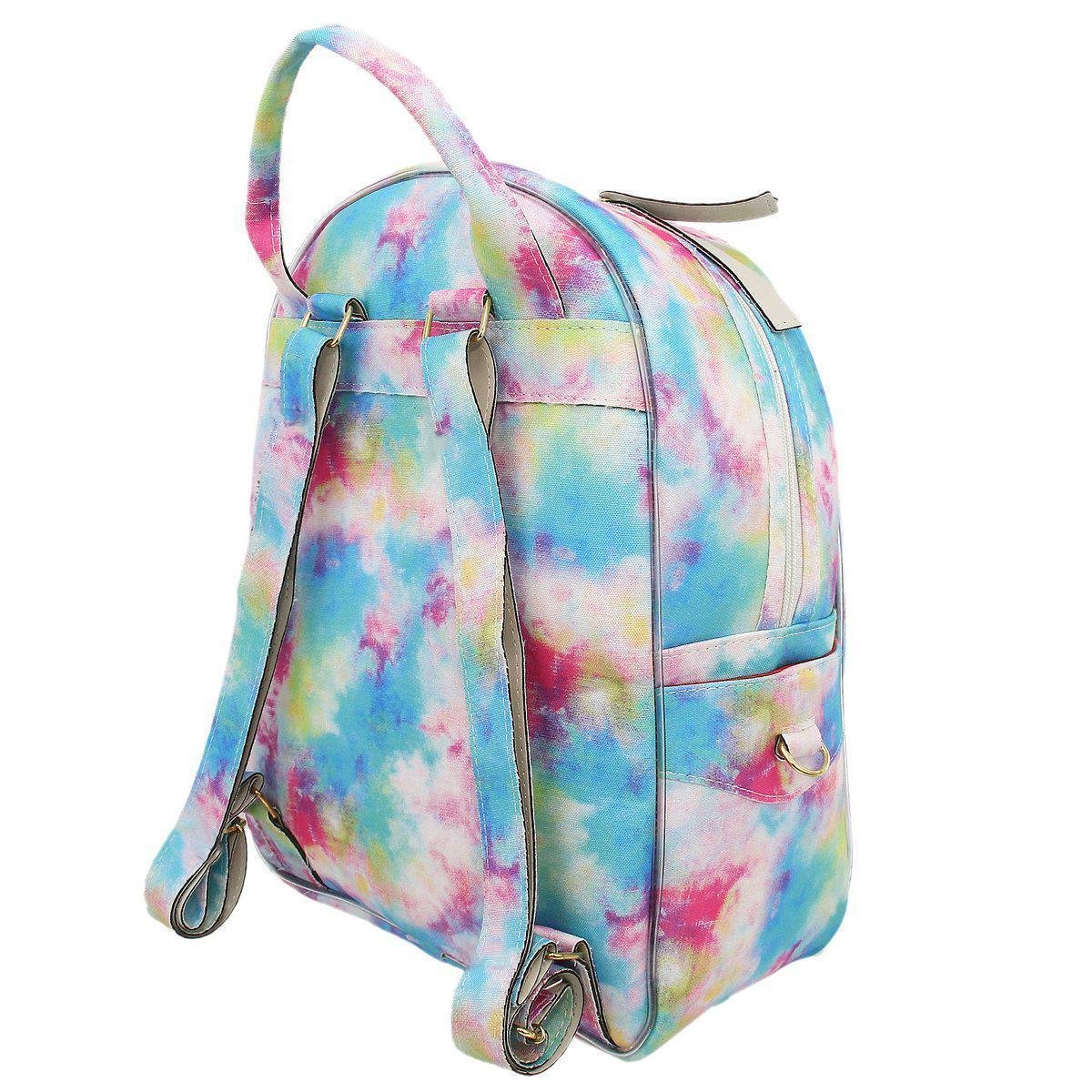 Mochila Selten Tie Dye Leve Resistente Feminina - Azul | Netshoes