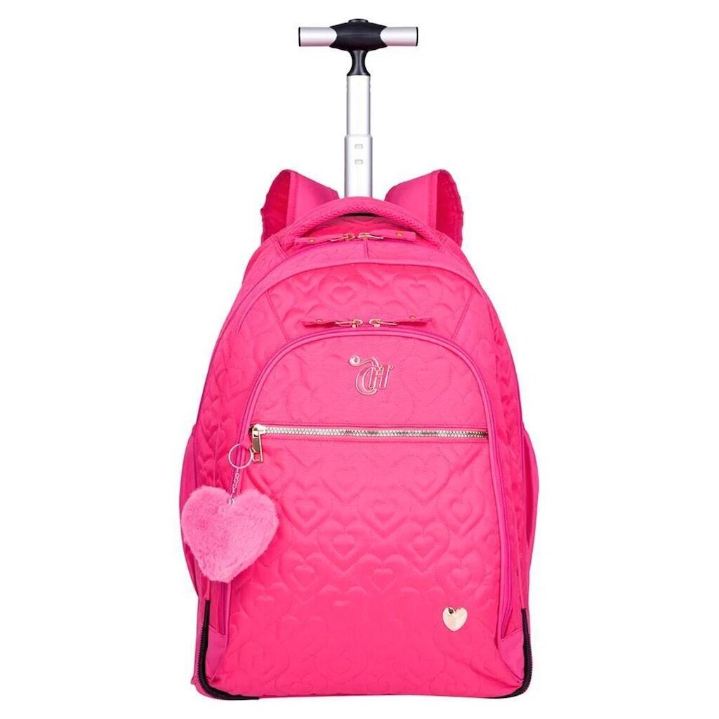 Mochila Sestini Capricho com Carrinho Crush Rosa