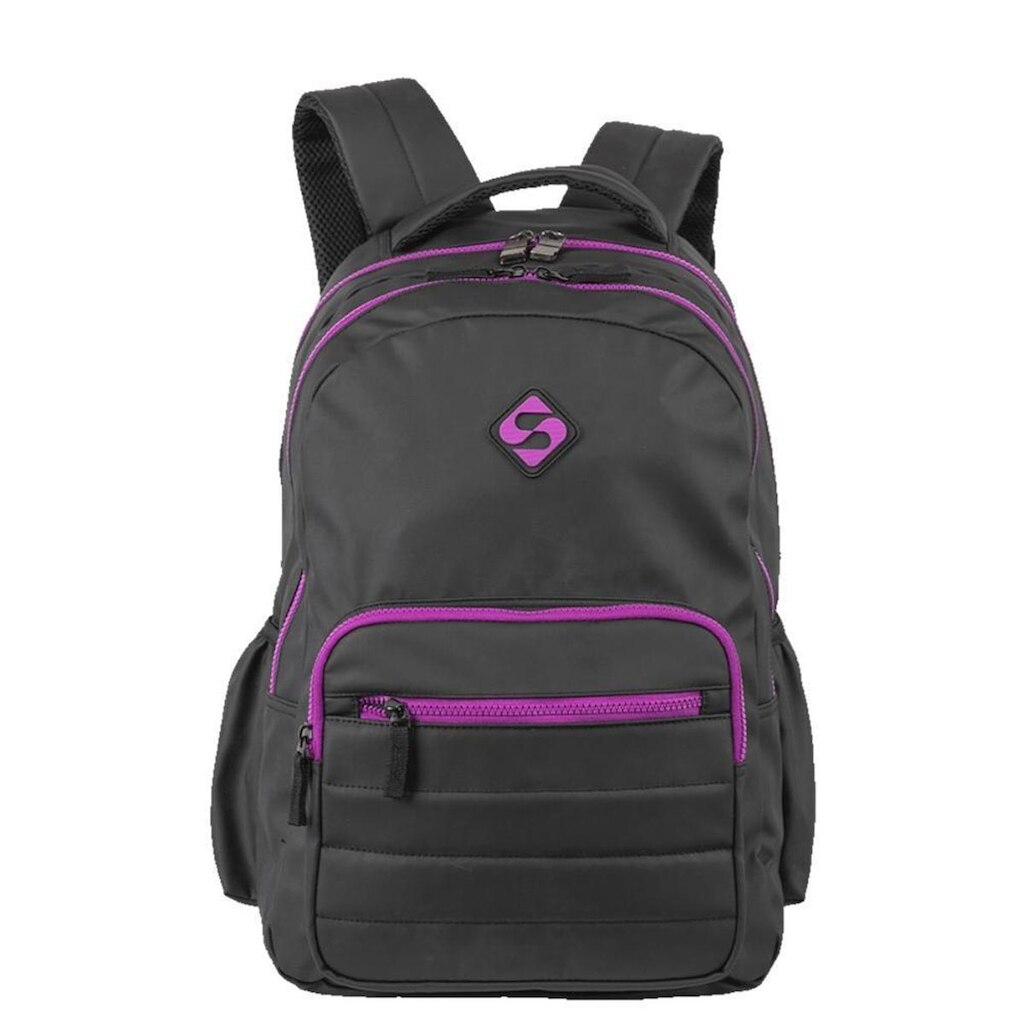 Mochila Sestini College Hydroblock 2 Comp Preto e Roxo
