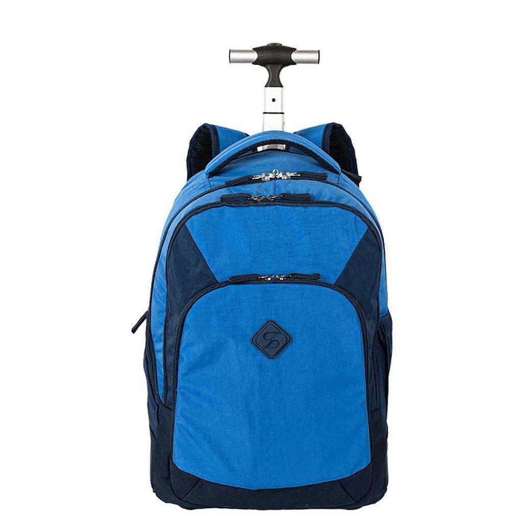 Mochila Sestini com Rodinhas Rollingg 2 Double Azul