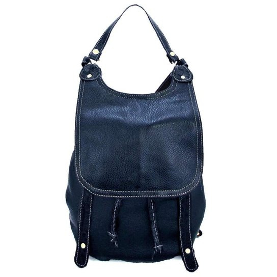 Mochila SN Couros Tóquio Feminina - Azul Menor preço em Mochila SN Couros Tóquio Feminina - Azul
