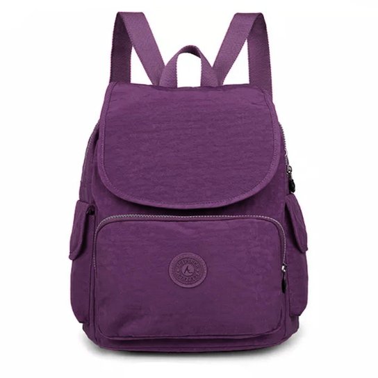 Mochila Social Trabalho Pratica Impermeável Escolar Pequena - Roxo Menor preço em Mochila Social Trabalho Pratica Impermeável Escolar Pequena - Roxo