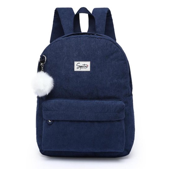 Mochila Spector Velvet Com Chaveiro Peludo Feminina - Azul é ruim? Mochila Spector Velvet Com Chaveiro Peludo Feminina - Azul é boa?
