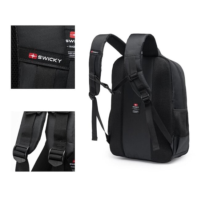 Mochila Swicky Executiva Grande Compartimento Notebook 23 Litros