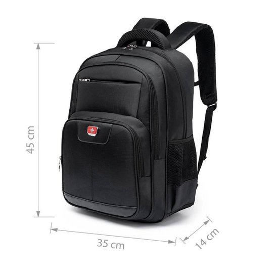 Mochila Swicky Masculina Casual Trabalho Executiva Espaçosa 23L