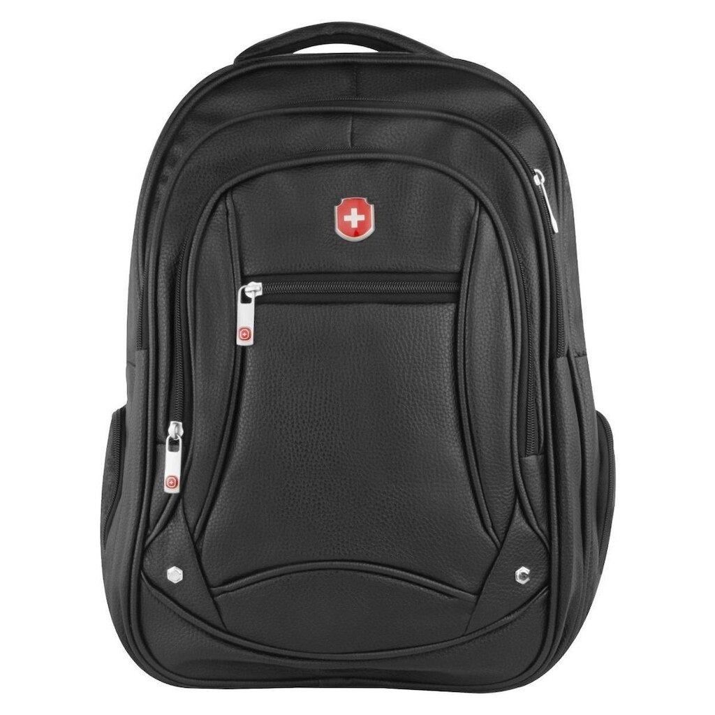 Mochila Swissland Executiva Notebook Couro Preto
