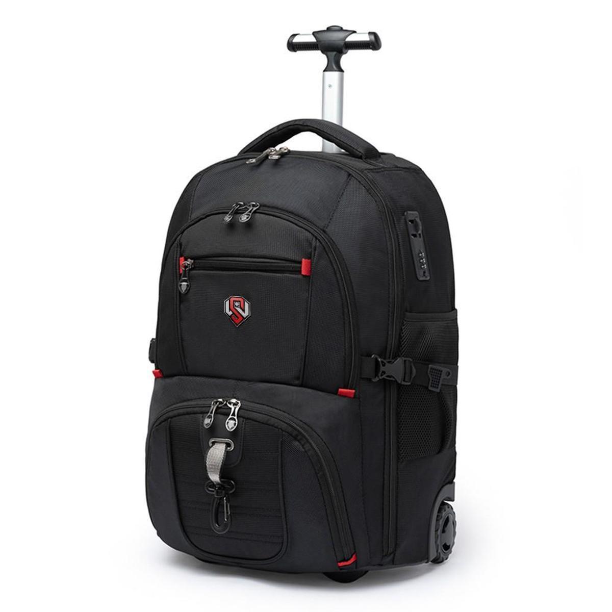 Mochila Swissport De Rodinhas Executiva Notebook 36 Litros - Preto