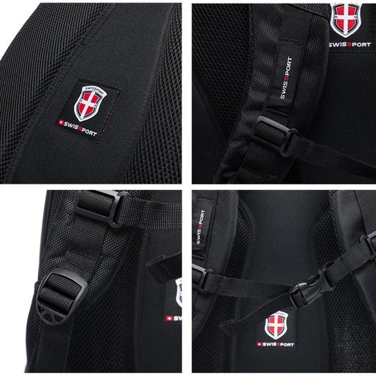Mochila Swissport Executiva Resistente Trabalho Para Notebook 24 Litros