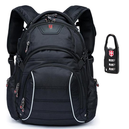 Mochila swissport notebook ipad executiva 25l - Preto