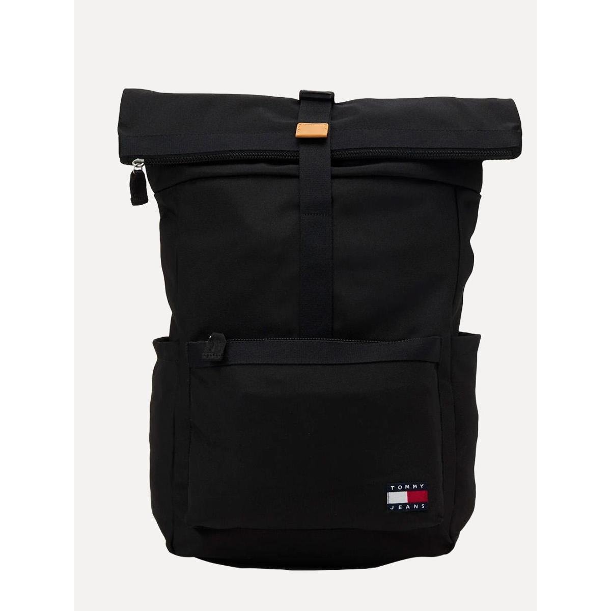 Mochila Tommy Jeans Essential Daily Rolltop Backpack Preta