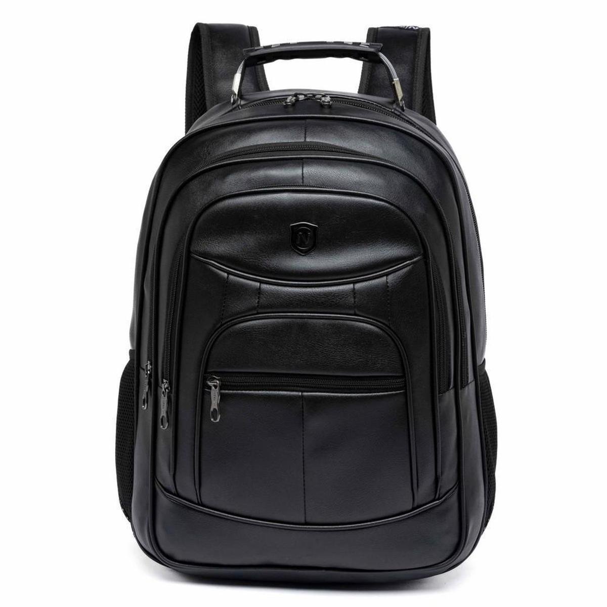 Mochila Trabalho Masculina Executiva Reforçada Faculdade - Preto | Netshoes