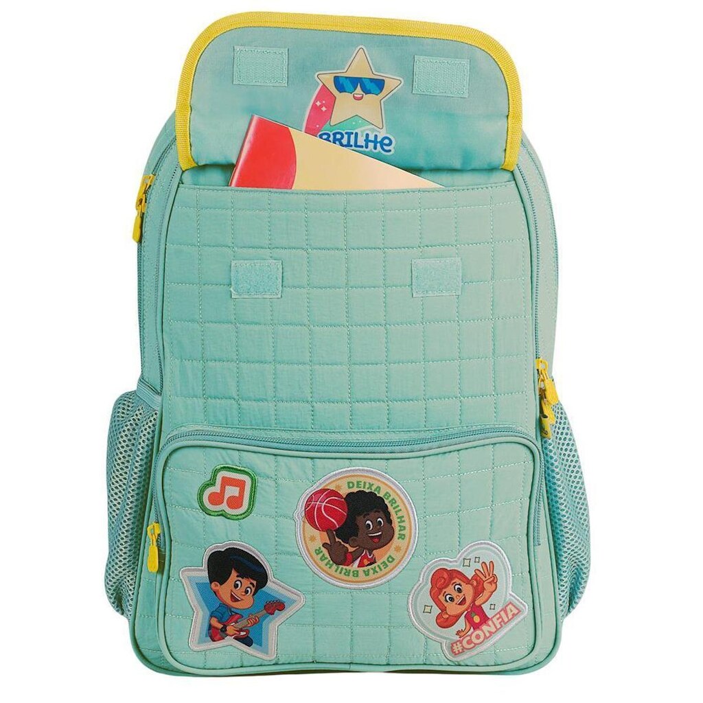 MOCHILA TRES PALAVRINHAS COSTAS 16" REF TP26277J