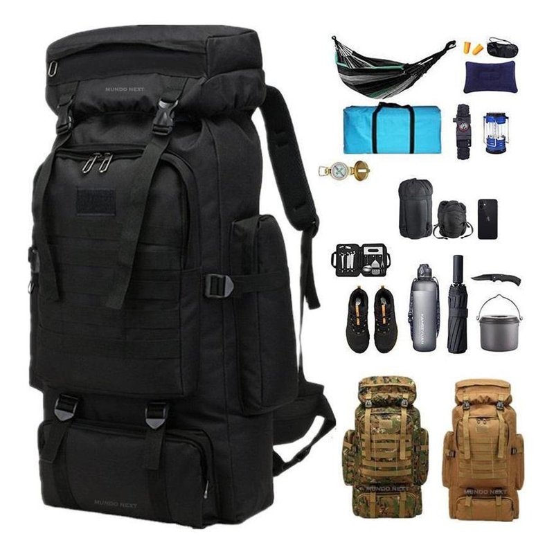 Mochila Trilha Camping Acampamento 80l Litros Impermeável em oferta na Shopee Mochila Trilha Camping Acampamento 80l Litros Impermeável