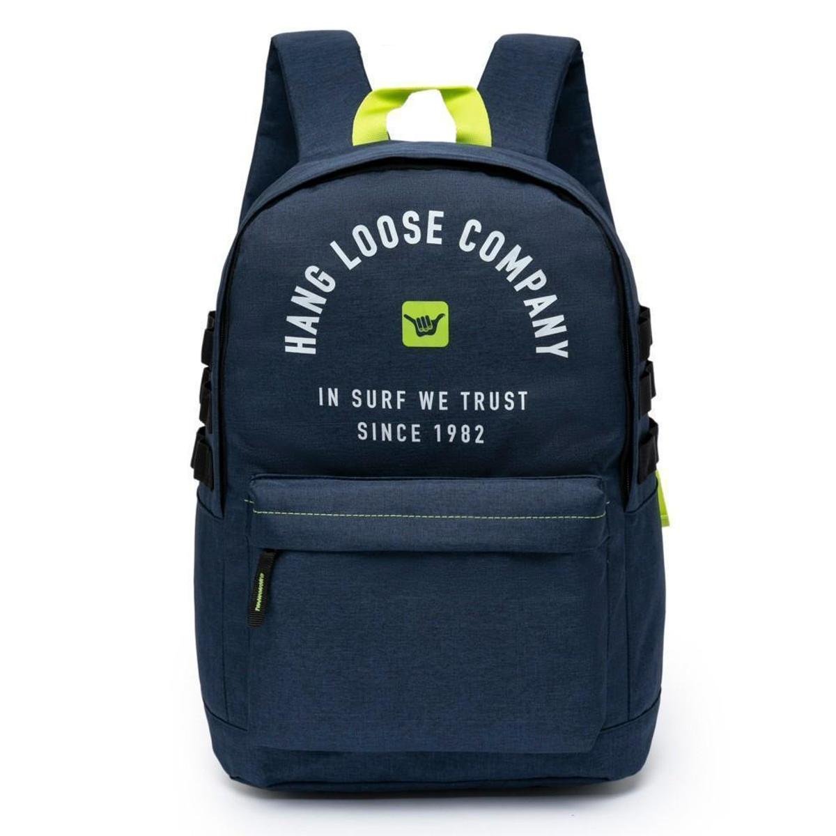 Mochila Unissex Escolar Reforçada Hang Loose Menor preço em Mochila Unissex Escolar Reforçada Hang Loose