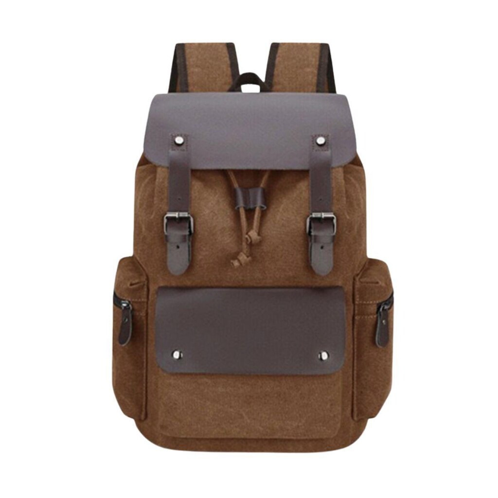 MOCHILA VIAGEM CANVAS COM PU PREMIUM 6048-1#