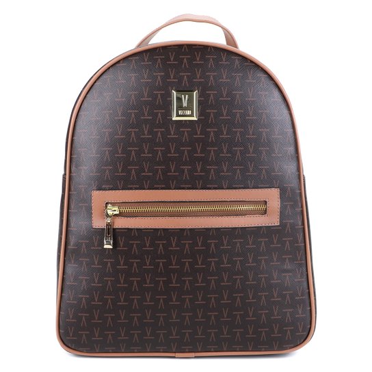 Mochila Vizzano Monograma Bolso Frontal Feminina - Café é ruim? Mochila Vizzano Monograma Bolso Frontal Feminina - Café é boa?