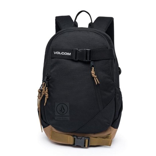 Mochila Volcom Reforçada Espaçosa Bolsa Notebook - Preto Menor preço em Mochila Volcom Reforçada Espaçosa Bolsa Notebook - Preto
