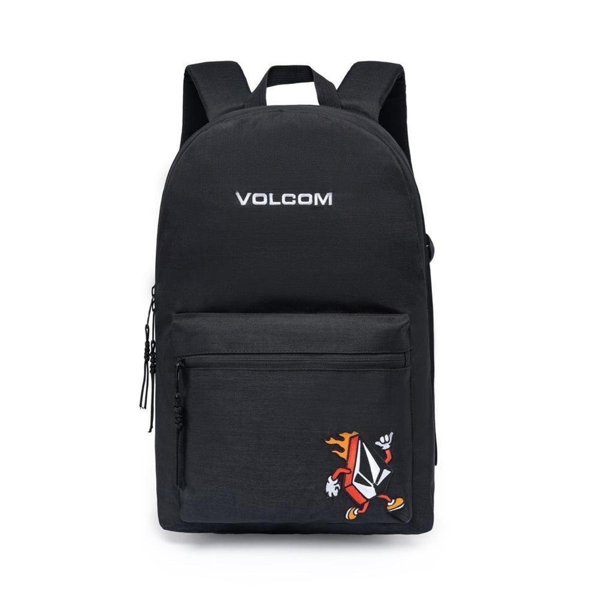 Mochila Volcom Fire Universitária Masculina Reforçada Espaçosa
