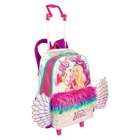 Mochilete Grande 2 Em 1 Barbie Dreamtopia Infantil Sestini - Rosa Menor preço em Mochilete Grande 2 Em 1 Barbie Dreamtopia Infantil Sestini - Rosa