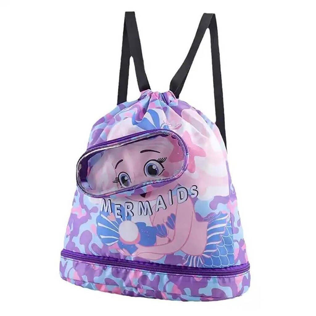 Mochilinha estilo Sacola Infantil de Astronauta e Sereia