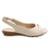 Modare Sandáia Feminina Conforto Anabela Calce Fácil - Creme