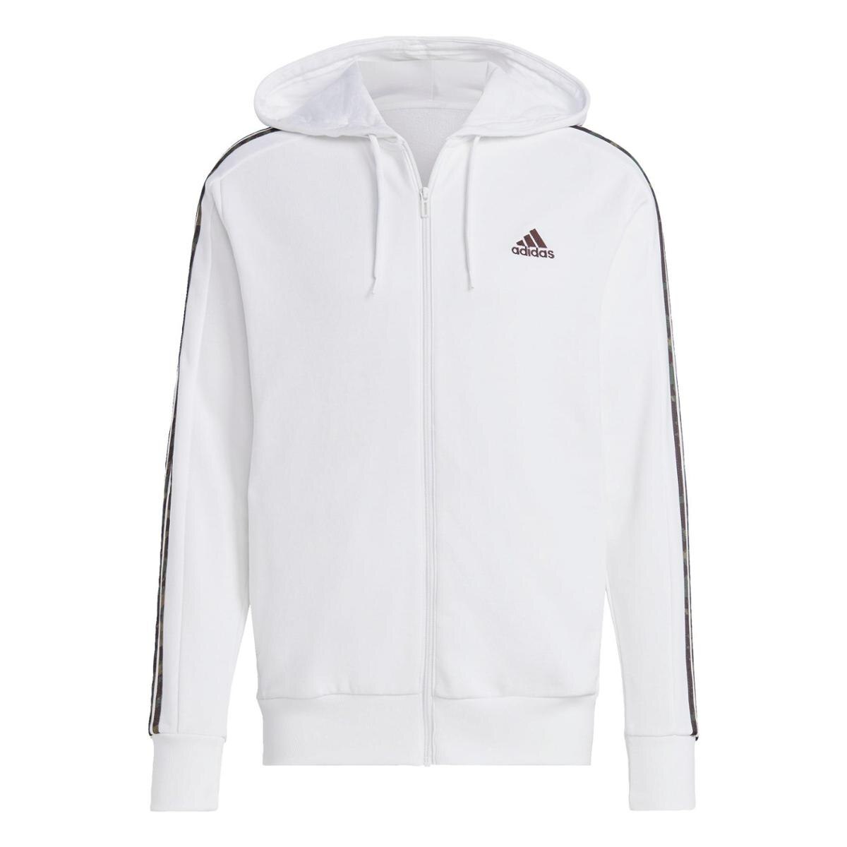 Moletinho Capuz Zíper Essentials 3-Stripes Adidas Menor preço em Moletinho Capuz Zíper Essentials 3-Stripes Adidas