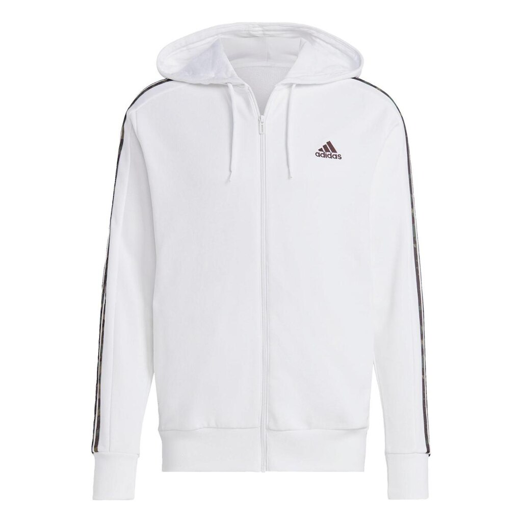 Moletinho Capuz Zíper Essentials 3-Stripes-Azul Adidas