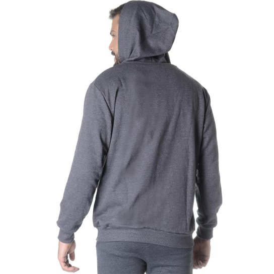 Moletom Aberto Estampa New York City Masculina Chumbo Netshoes