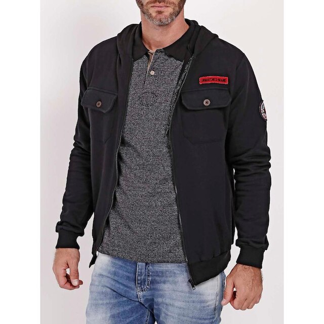 Moletom Aberto Masculino Preto - Preto é boa?