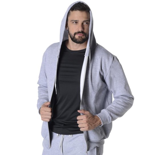 Moletom Flanelado Moletom Aberto Masculino Casaco De Moletom