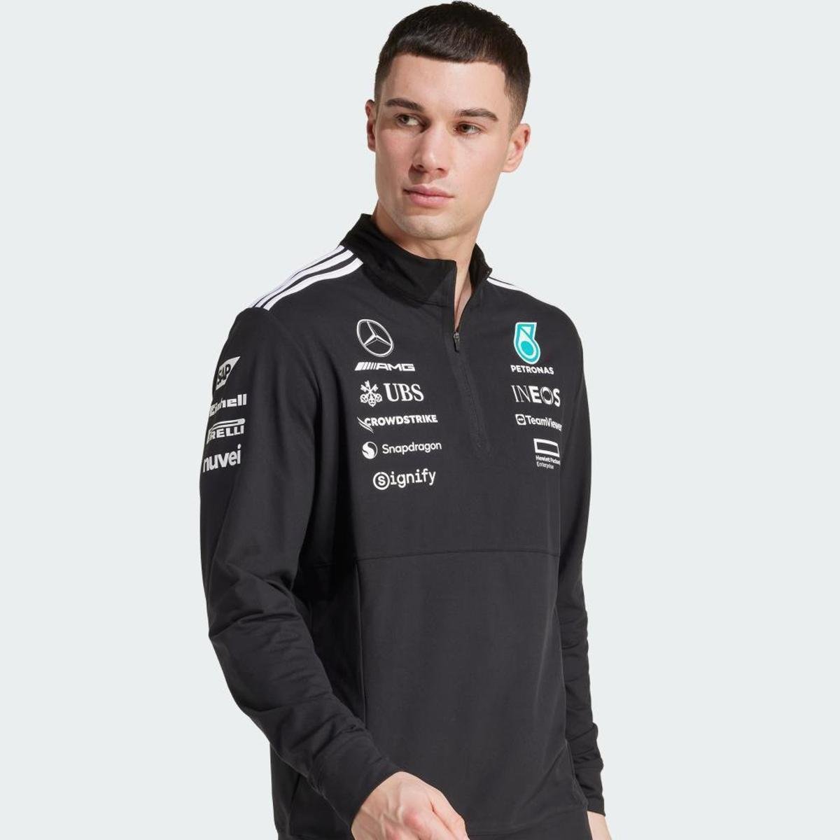Moletom Adidas 1/4Zip Mercedes Amg Petronas Formula One Team