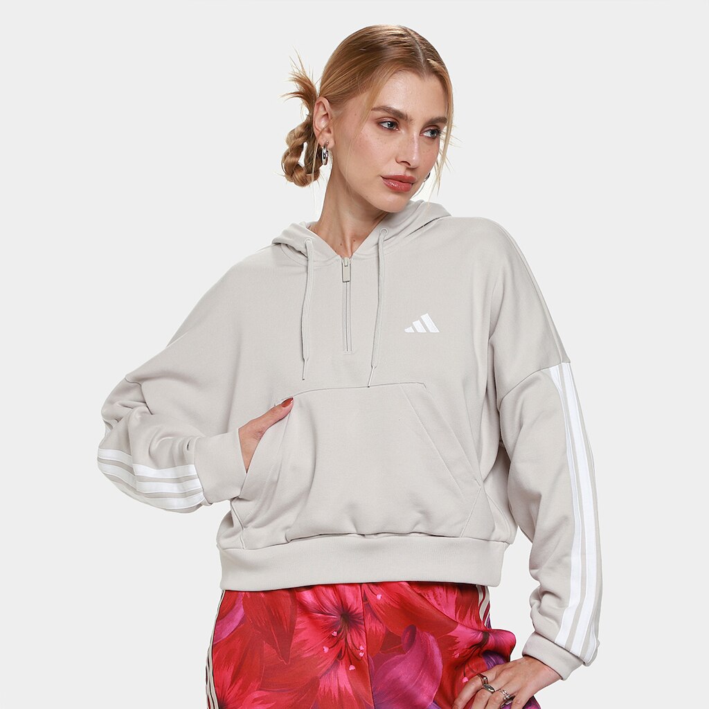 Moletom Adidas 3S Casual Feminino