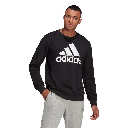 Moletom Adidas Adidas Masculino - Preto+Branco é ruim? Moletom Adidas Adidas Masculino - Preto+Branco é boa?