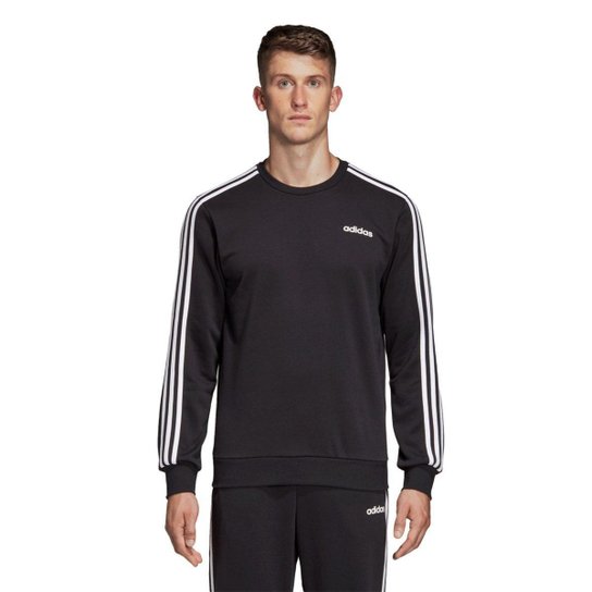 Moletom Adidas E 3S Masculino - Preto+Branco é ruim? Moletom Adidas E 3S Masculino - Preto+Branco é boa?