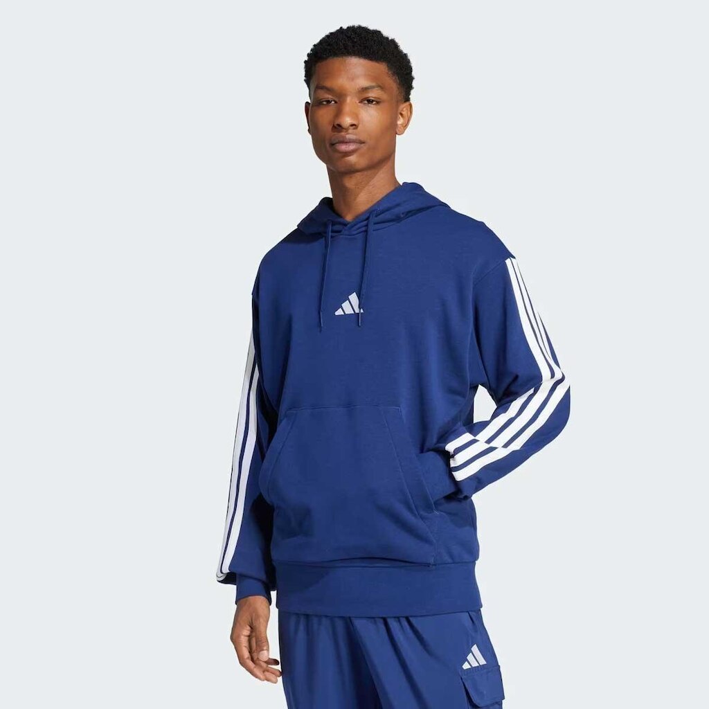 Moletom Adidas Essentials 3 Stripes com Capuz Masculino