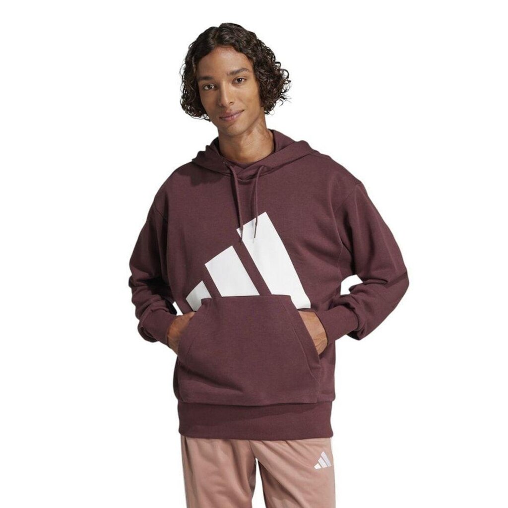 Moletom Adidas Essentials Big Logo Masculino - Bordô P