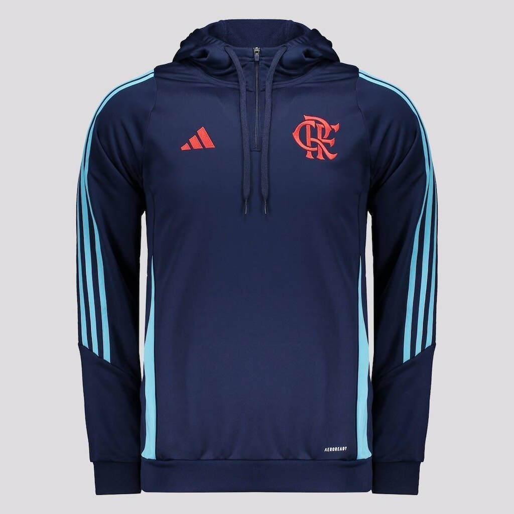 Moletom Adidas Flamengo Viagem 2025 Azul