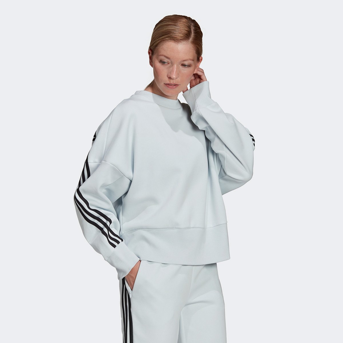 adidas originals vocal moletom com capuz with taping in white