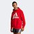 Moletom Adidas Logo Com Capuz Masculino - Vermelho+Branco